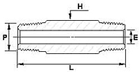 Hex Long Nipple GNL